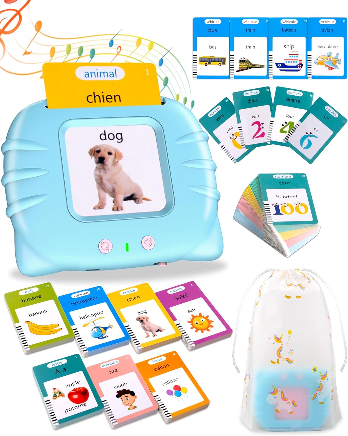 Carte parlante Montessori 510 mots : l’apprentissage ludique pour enfants de 2 à 6 ans