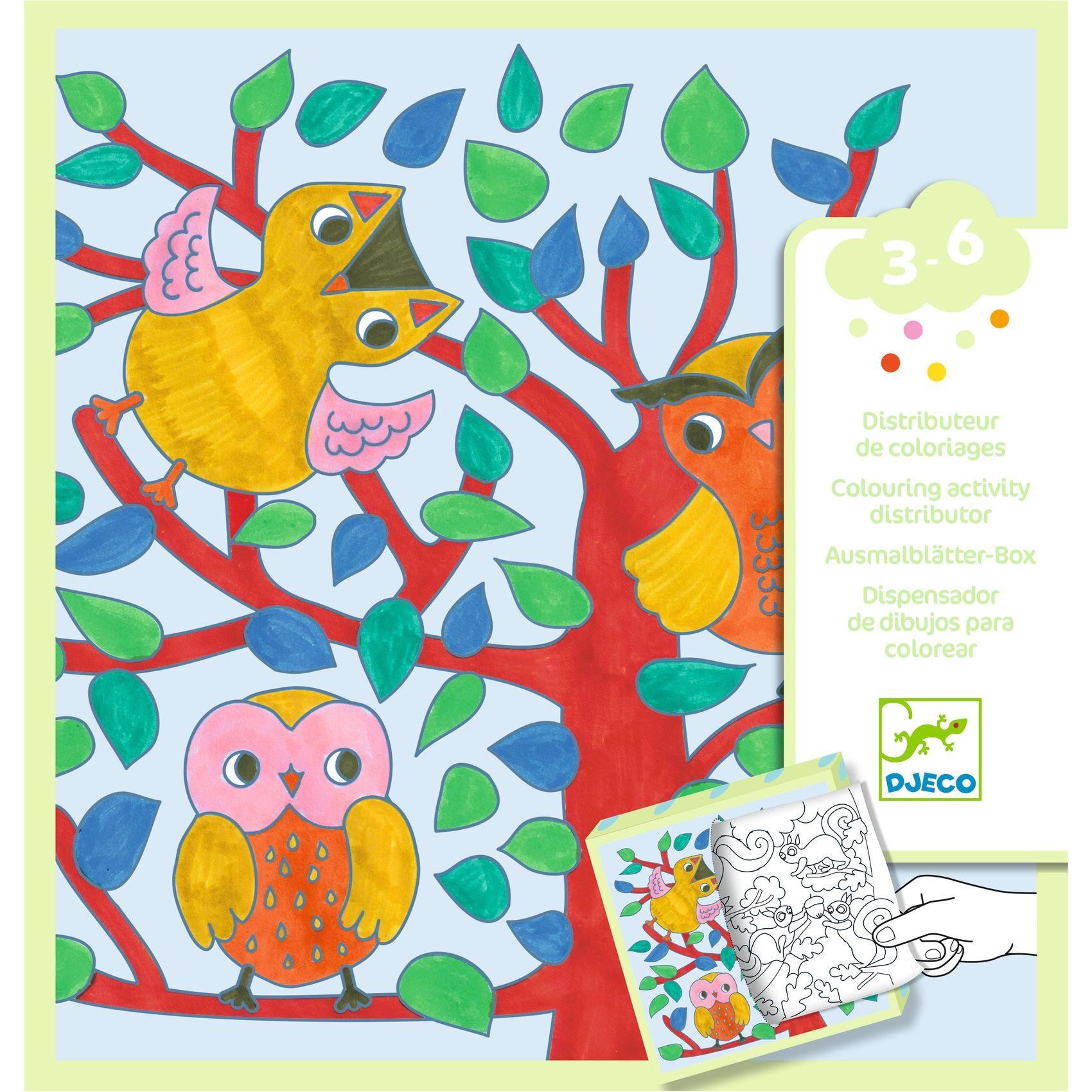 DISTRIBUTEUR DE COLORIAGE FORET – DJECO