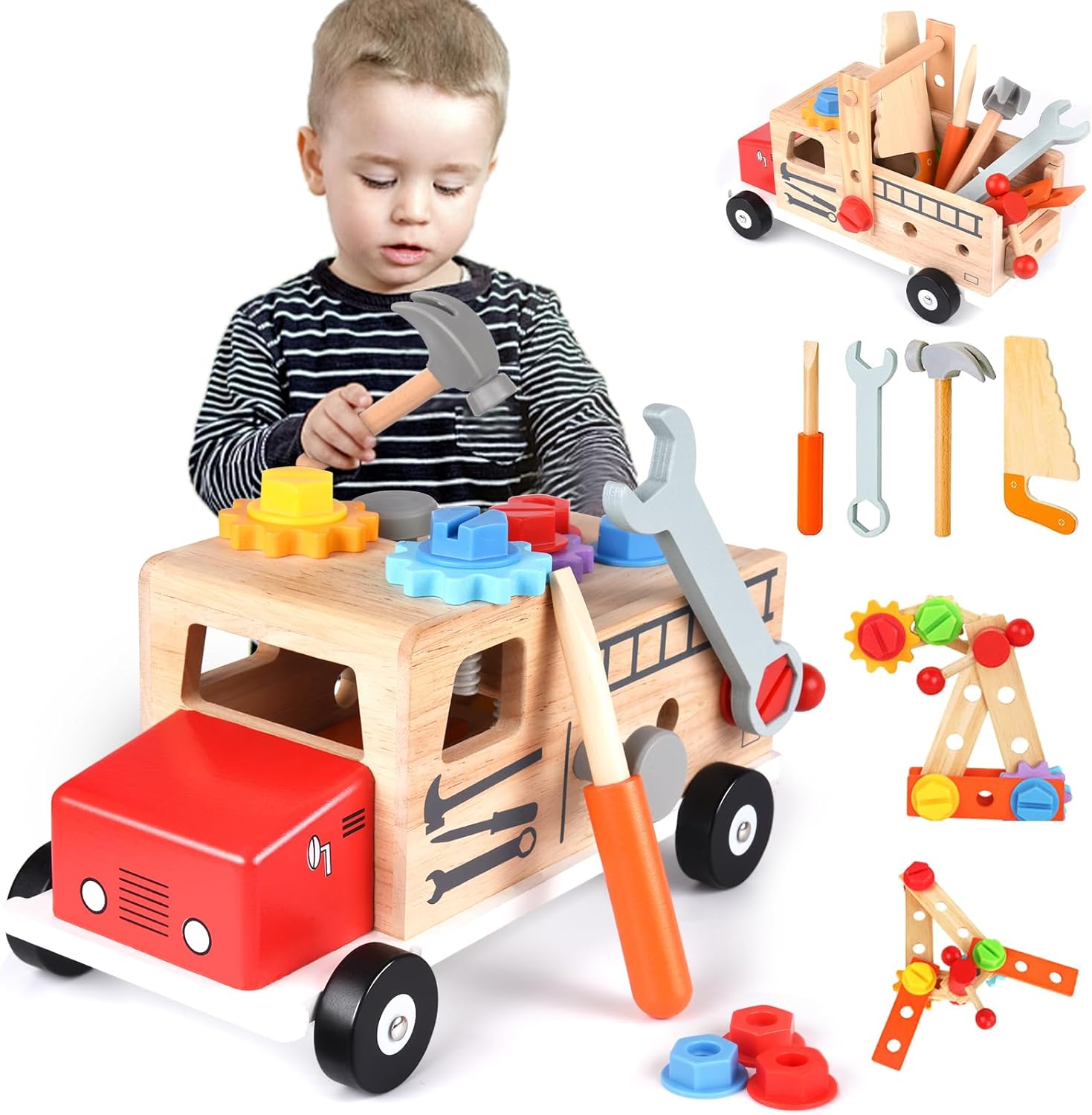Jouet de Bricolage en Bois Montessori pour Enfants – Cadeau Educatif Idéal