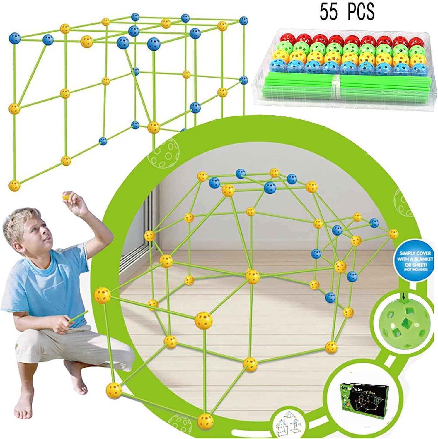Kit de construction Montessori 157 pièces : jouet d’apprentissage et de bricolage pour enfants – Image 2