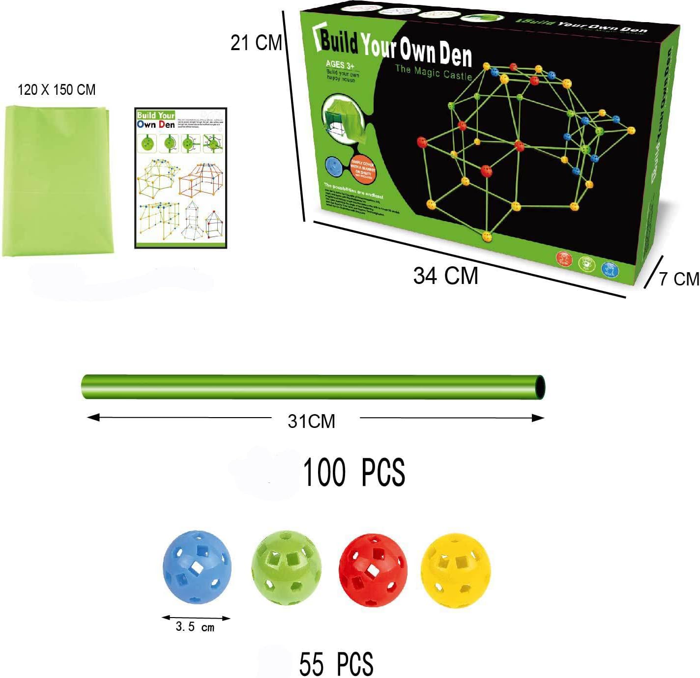 Kit de construction Montessori 157 pièces : jouet d’apprentissage et de bricolage pour enfants – Image 3
