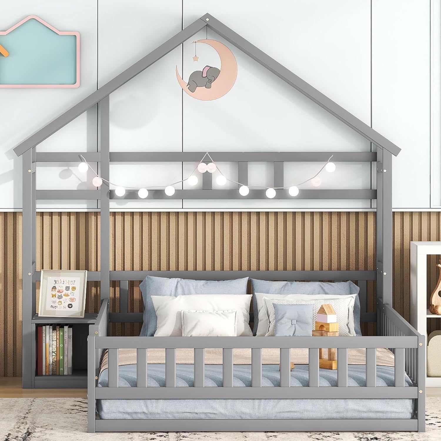Lit Montessori Dolamaní 140×200 pour enfant avec protection anti-chute – Image 3