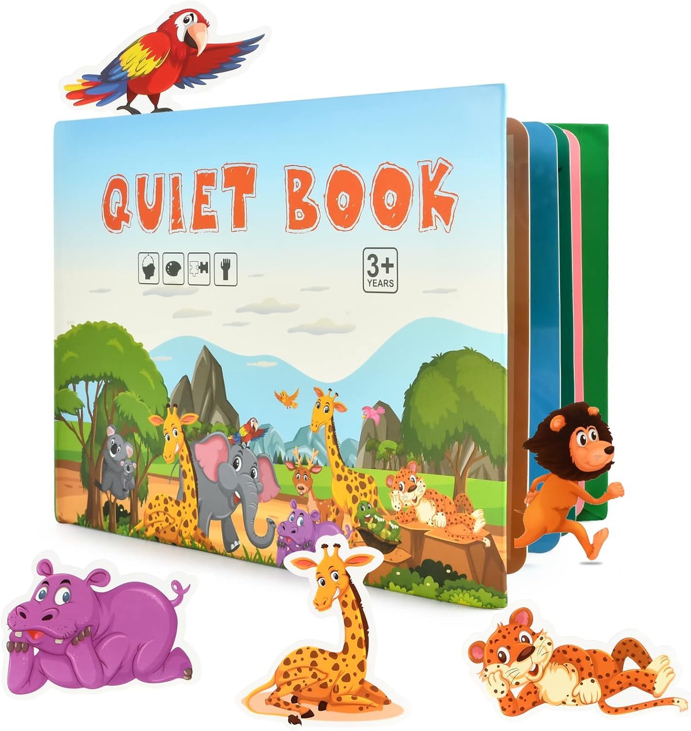 Livre sensoriel Montessori EKKONG : cahier d’activités éducatives pour enfants de 2 à 6 ans