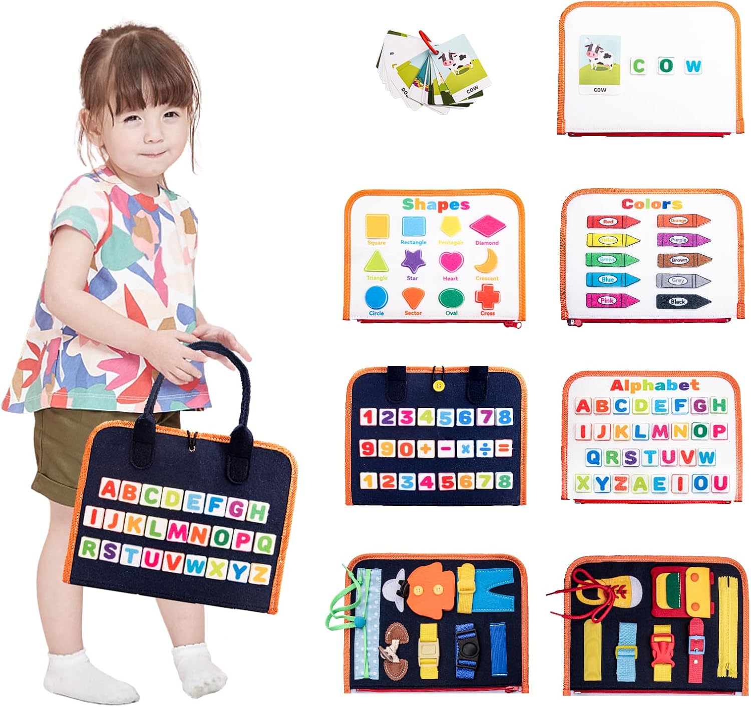 Planche d’activité Montessori Achiyway 4 couches pour bébé 1-4 ans : un jouet éducatif pour voyage et motricité fine