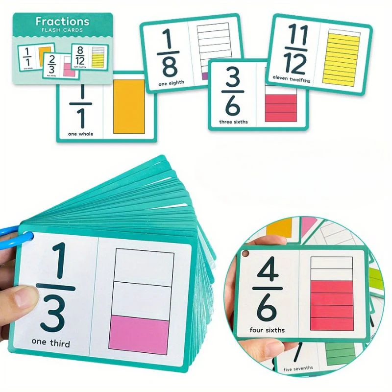Apprendre les fractions - Cartes éducatives Montessori – Image 4