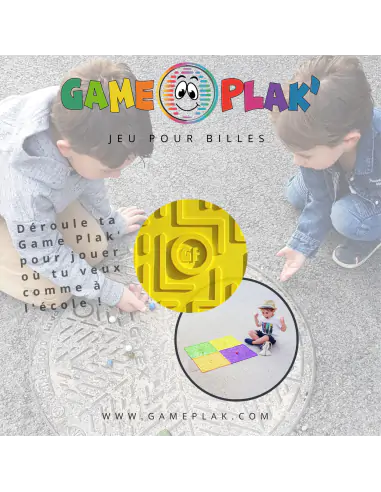 JEU DE PLAQUE DE BILLES LABY JAUNE – GAME PLAK’ – Image 3
